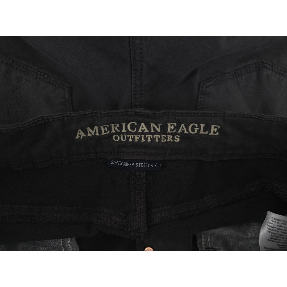 American Eagle Jegging Skinny Cargo Mid Rise Button Fly Jeans Womens 8 - Picture 8 of 9